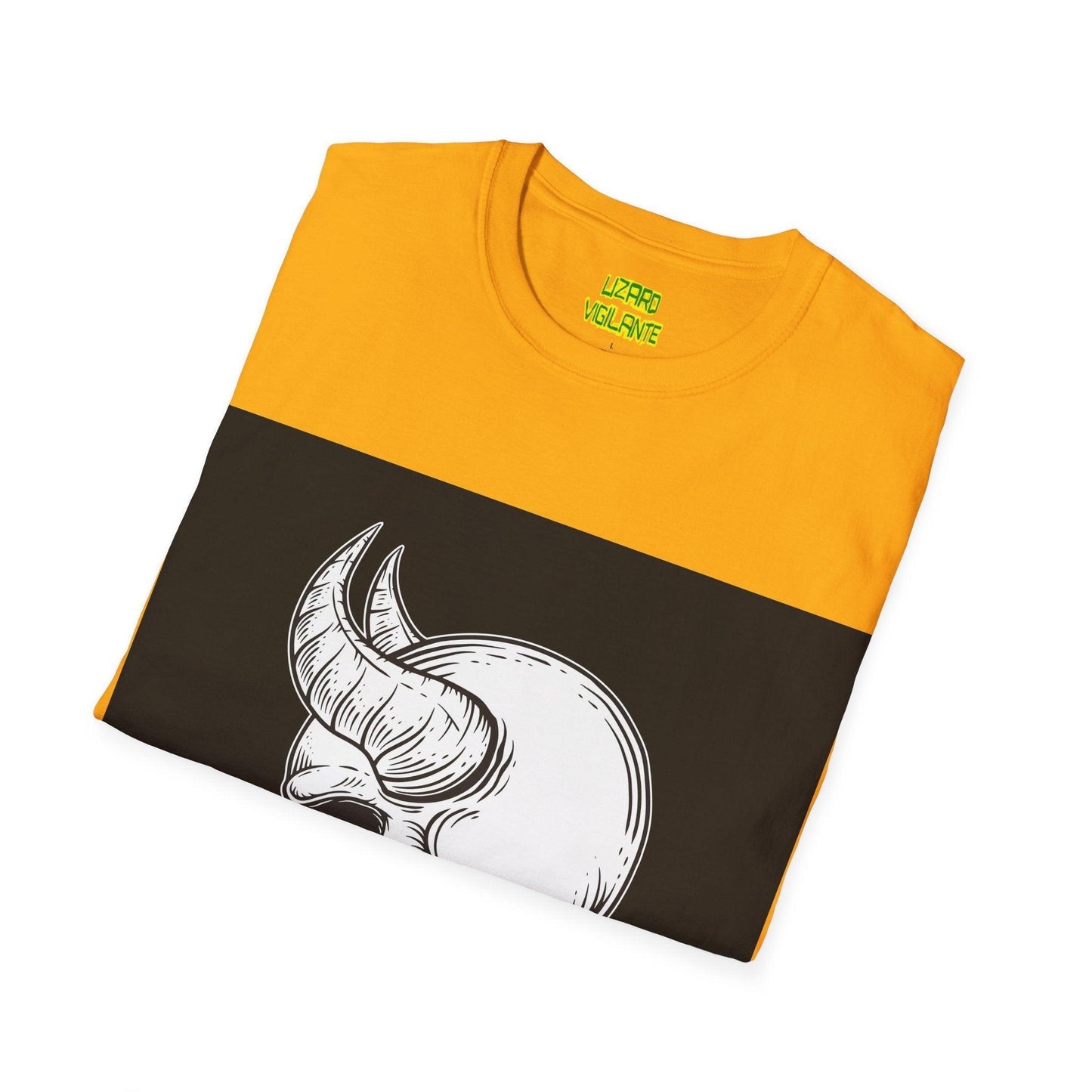 Horned Devil Unisex Softstyle T-Shirt - Lizard Vigilante