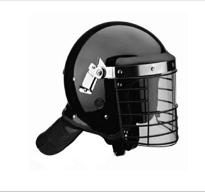 Steel mesh riot helmet