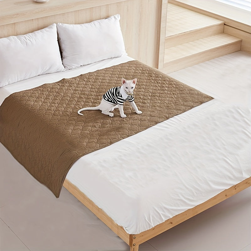 1pc Waterproof Pet Bed Cover, Waterproof Dog Bed Mattress, Urine Proof And Dog And Cat Sleeping Blanket Sofa Pad, Machine Washable