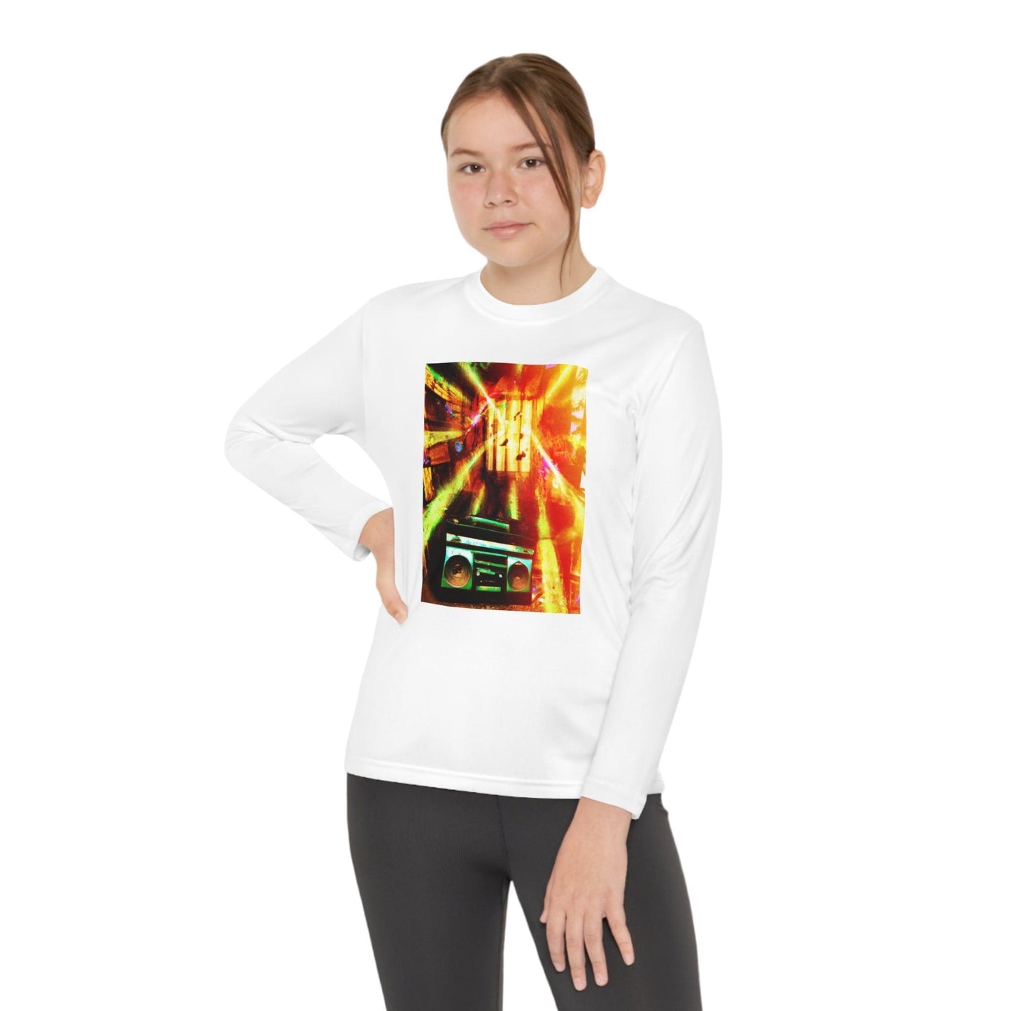 Prison BoomBox Light Burst Youth Long Sleeve Competitor Tee - Lizard Vigilante