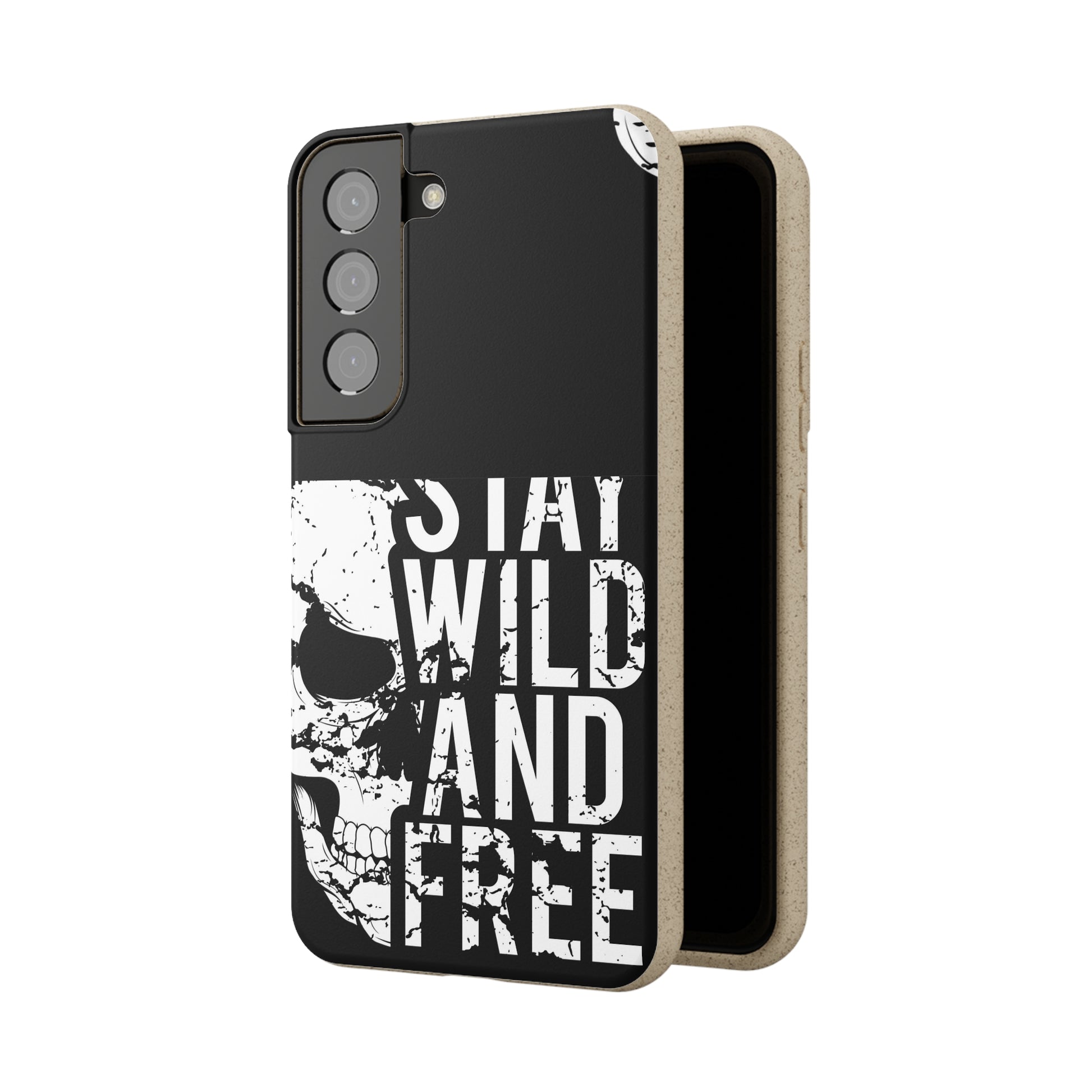 Stay Wild And Free Skull Biodegradable Cases - Lizard Vigilante