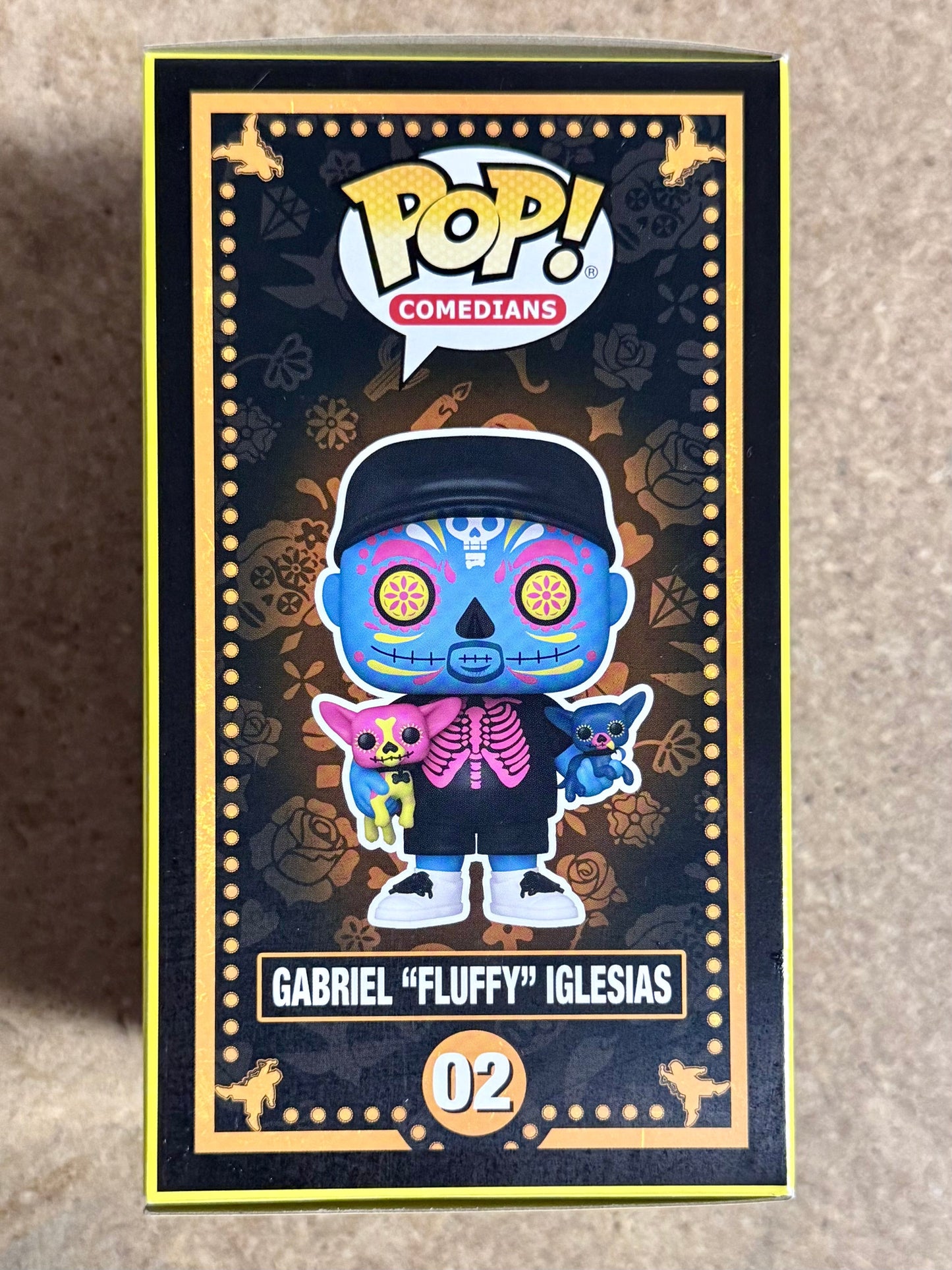 Gabriel “FLUFFY” Iglesias Signed BL Dia De Los Muertos Funko Pop! With JSA COA