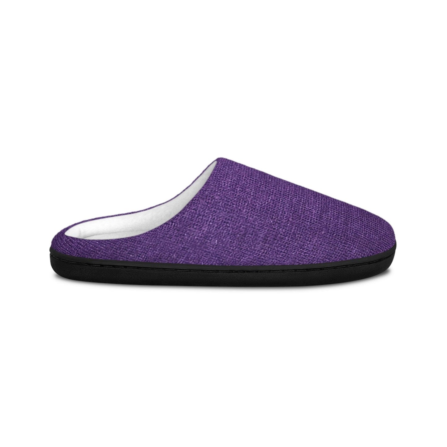 Faux Purple Silk Men's Indoor Slippers - Lizard Vigilante