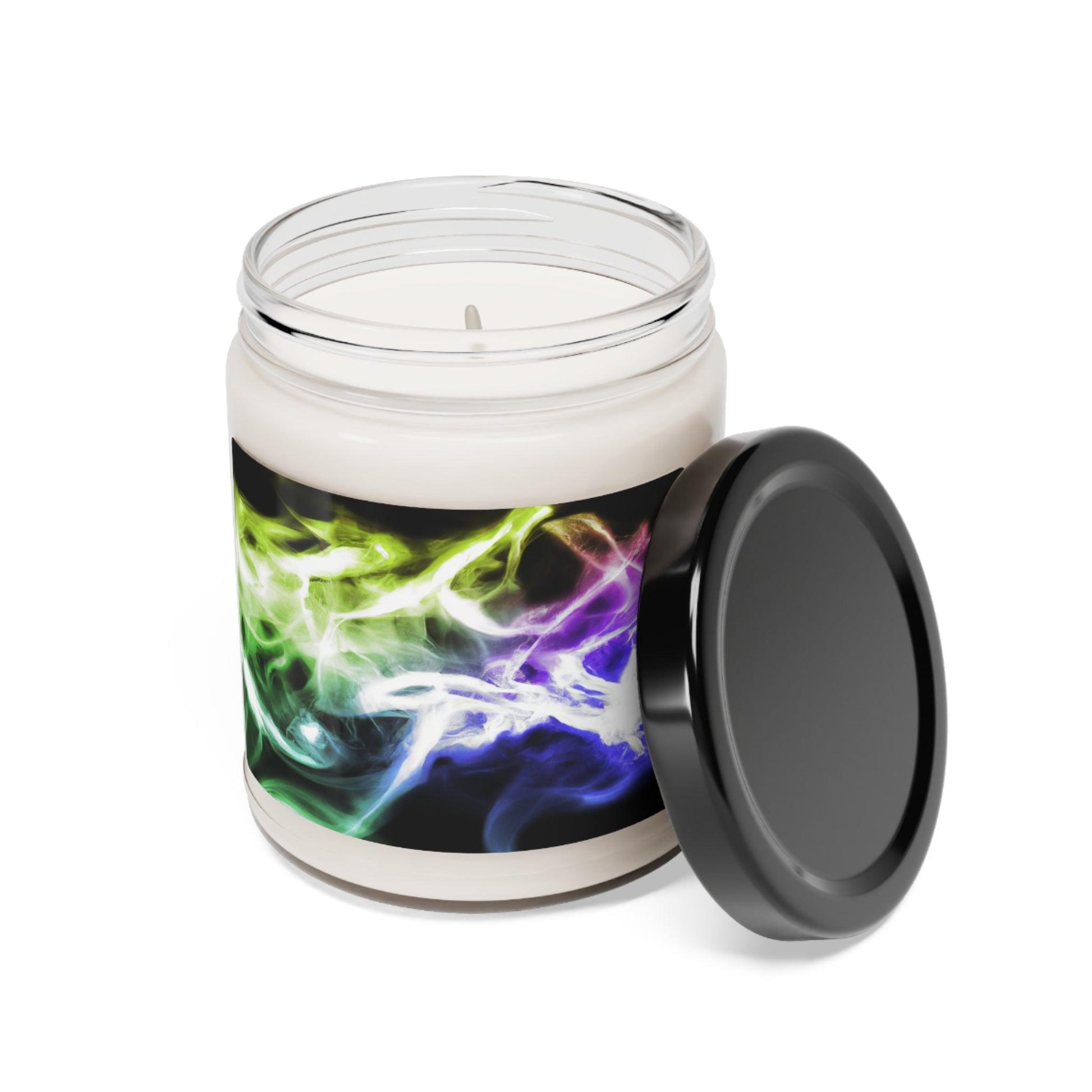 Neon Smoke Show Scented Soy Candle, 9oz, 50-60 Hrs Burning Time, 5 Scents - Lizard Vigilante