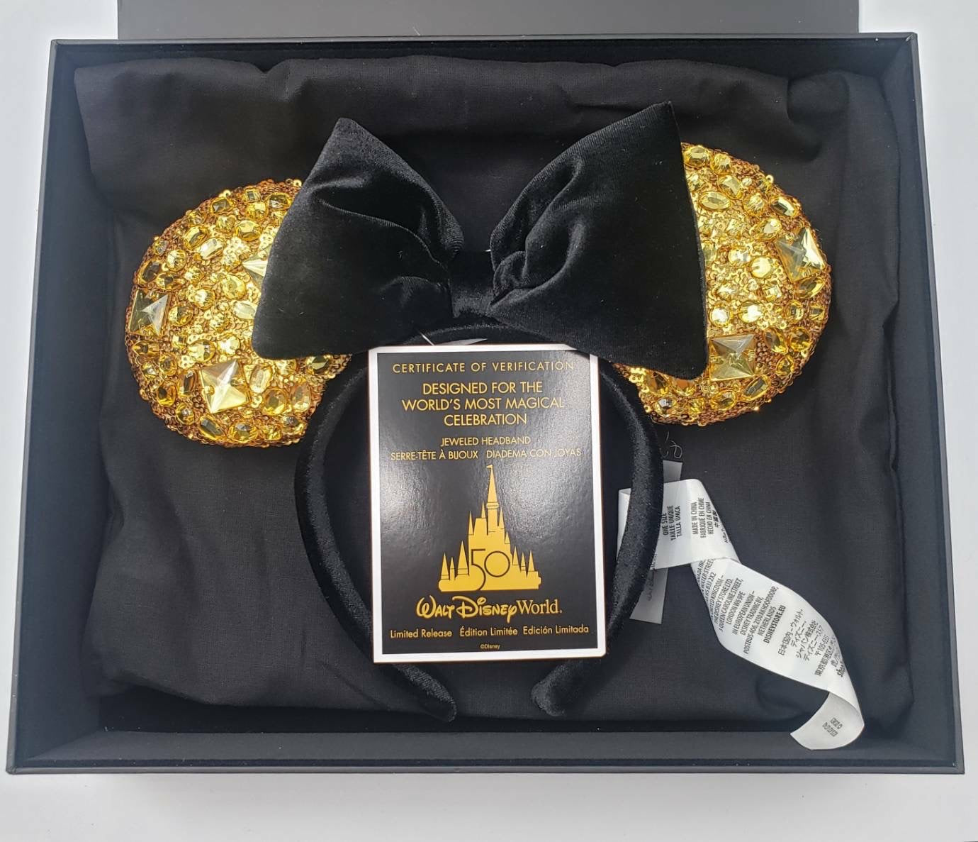 Walt Disney World 50th Anniversary Jeweled Ear Headband and Backpack for Adults Limited