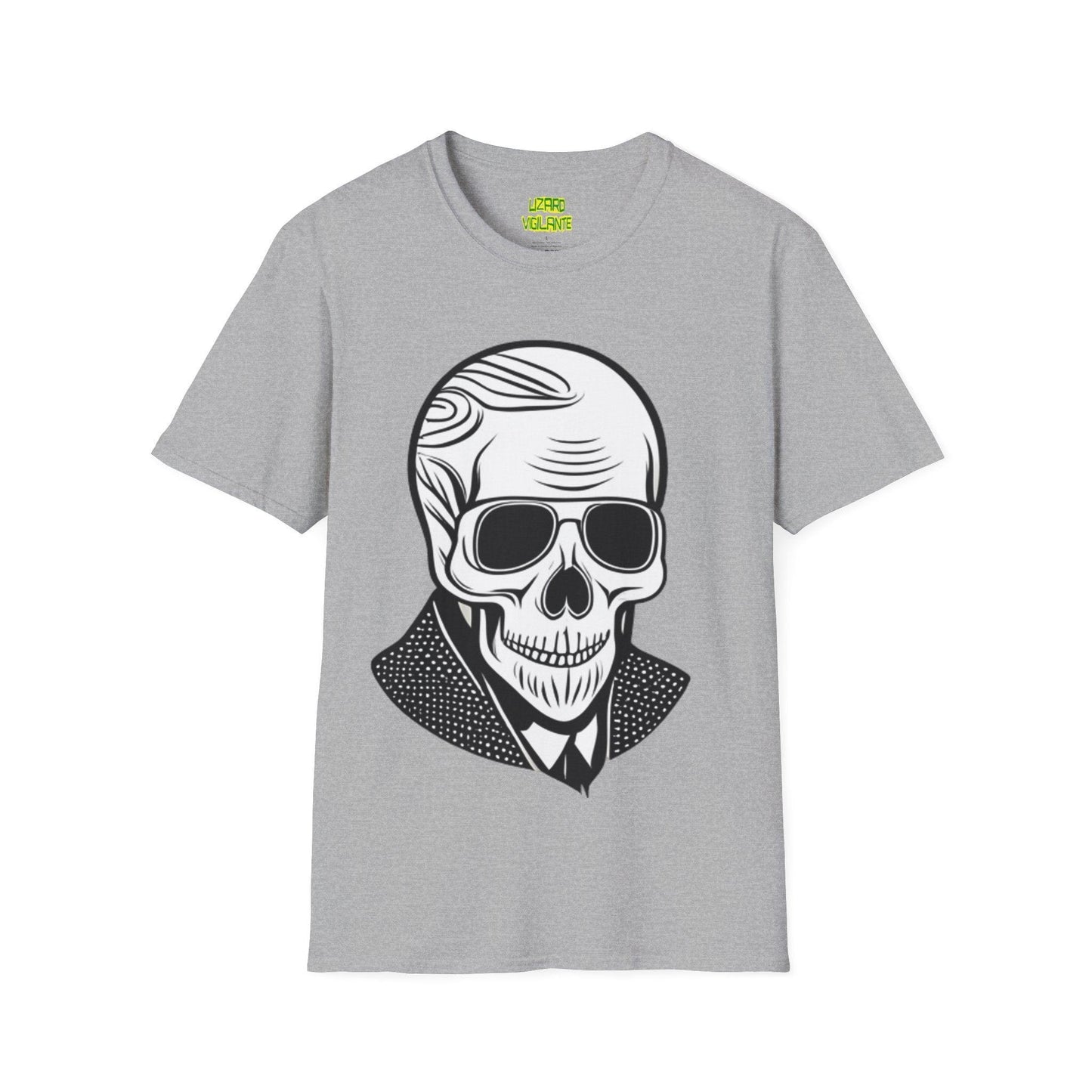 Skull Portrait Unisex Softstyle T-Shirt - Lizard Vigilante