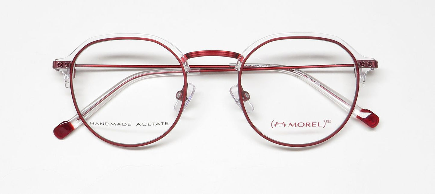 Morel Red Casey 90015c Eyeglasses