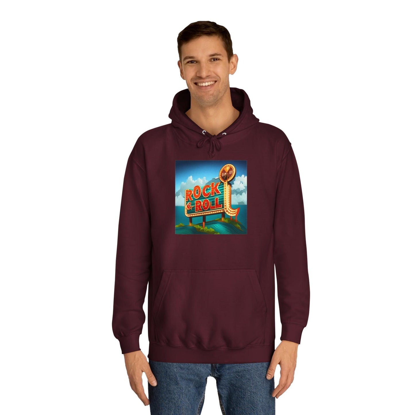 Rock & Roll Casino Unisex College Hoodie - Lizard Vigilante