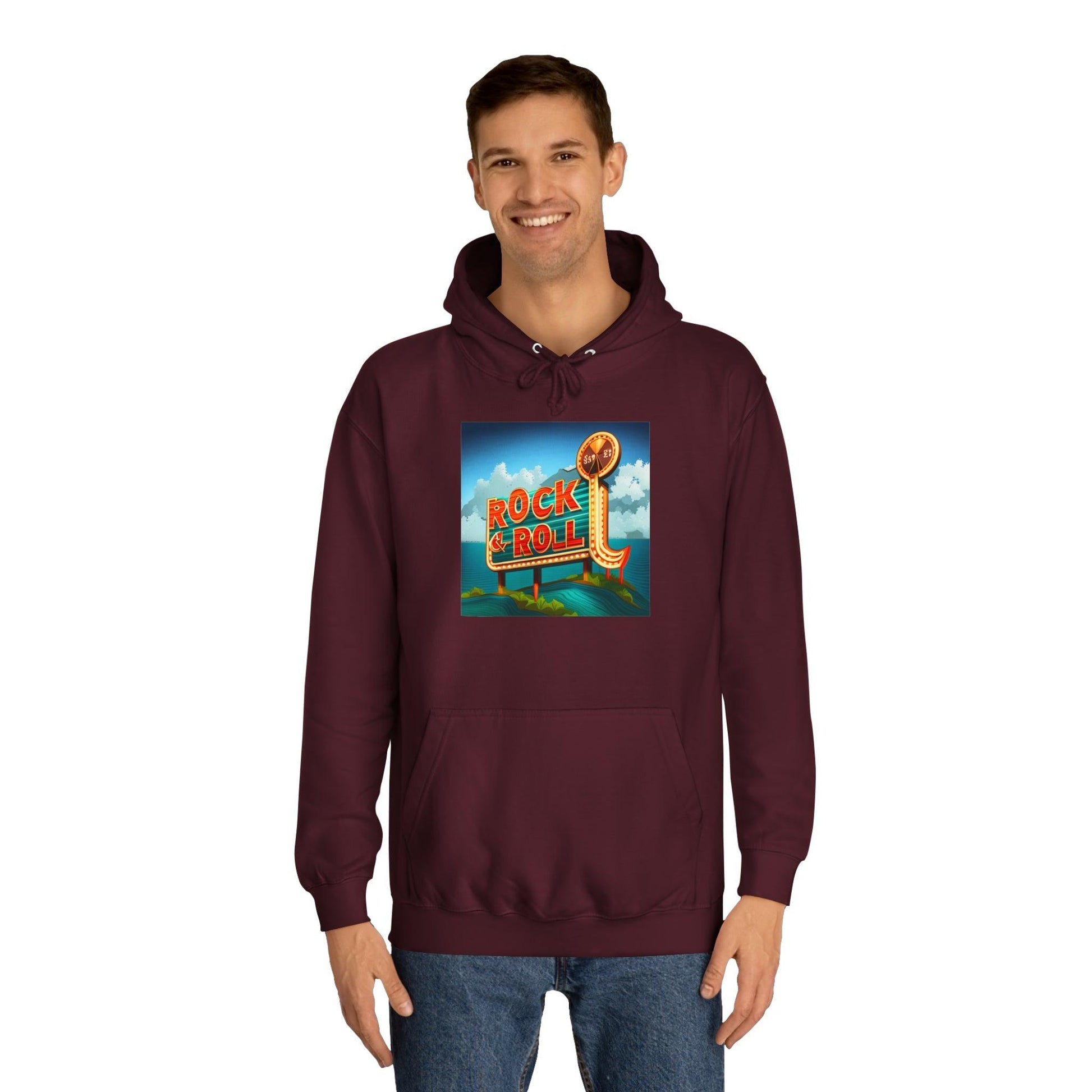 Rock & Roll Casino Unisex College Hoodie - Lizard Vigilante