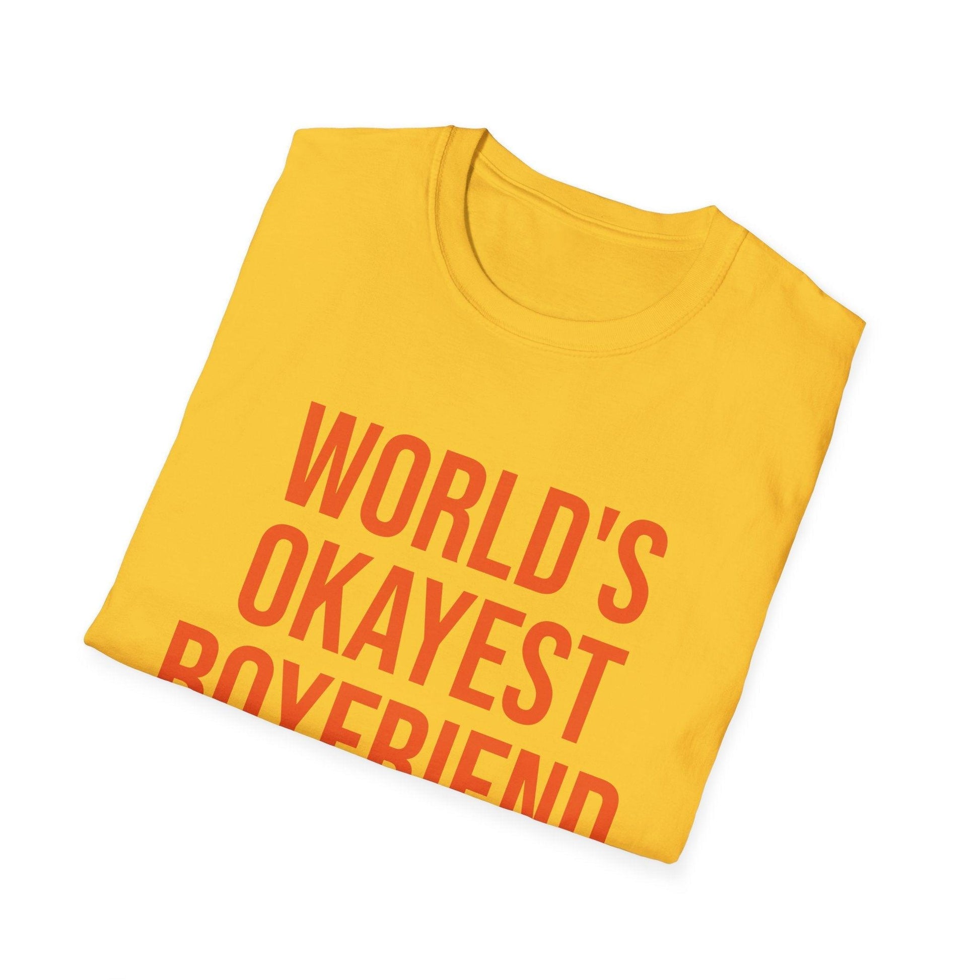 World's Okayest Boyfriend Unisex Softstyle T-Shirt - Lizard Vigilante