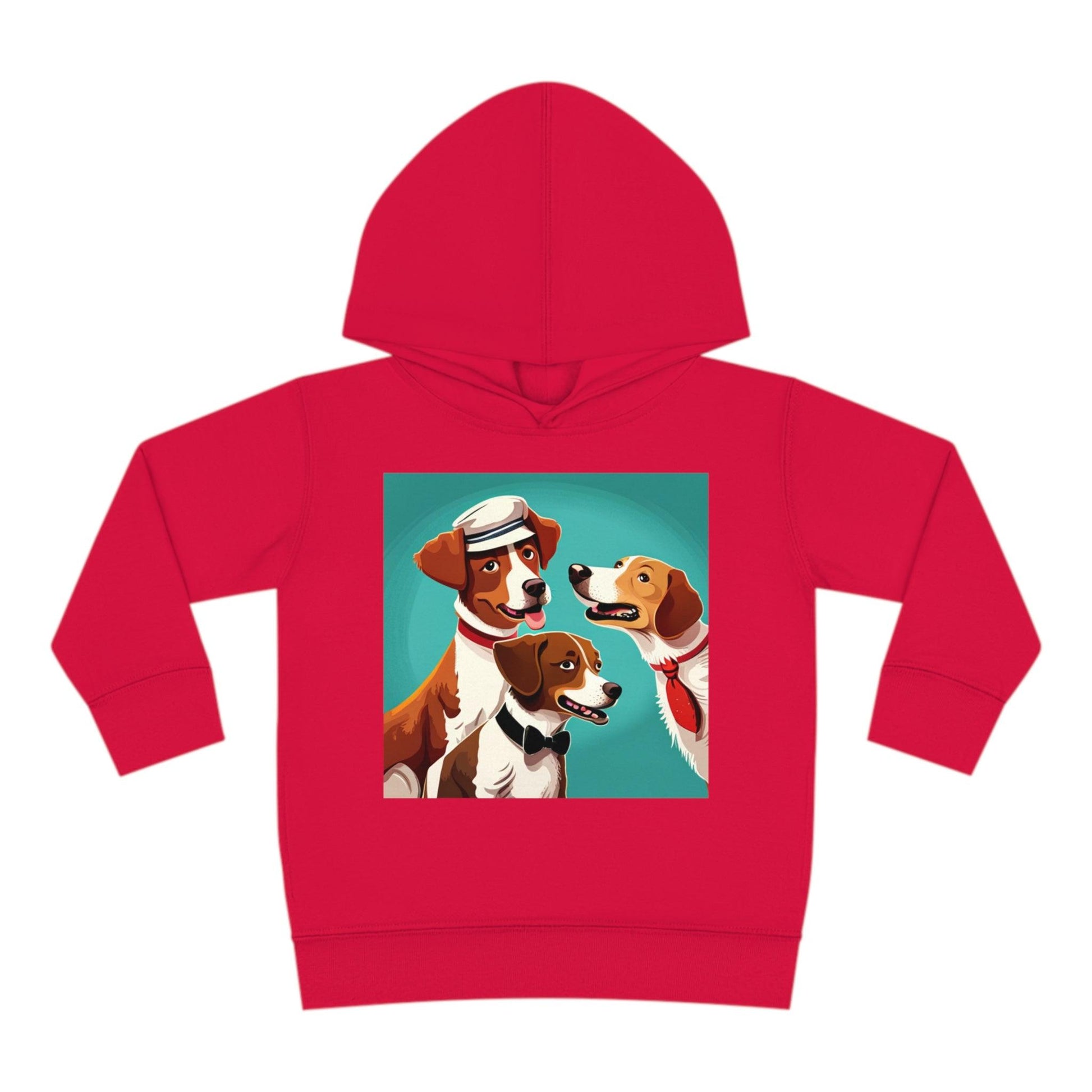 Illustrated Dogs Toddler Pullover Fleece Hoodie - Lizard Vigilante