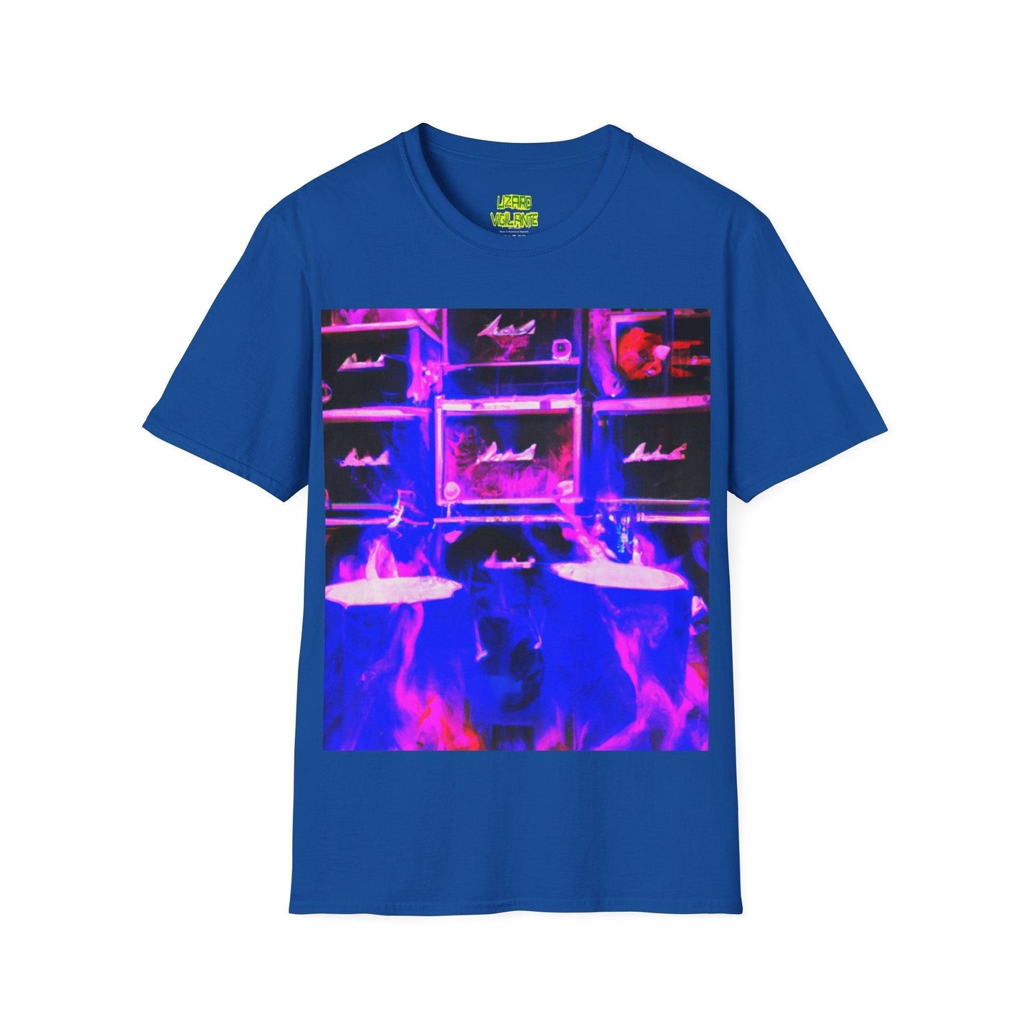 Rock Aflame Unisex Softstyle T-Shirt - Lizard Vigilante