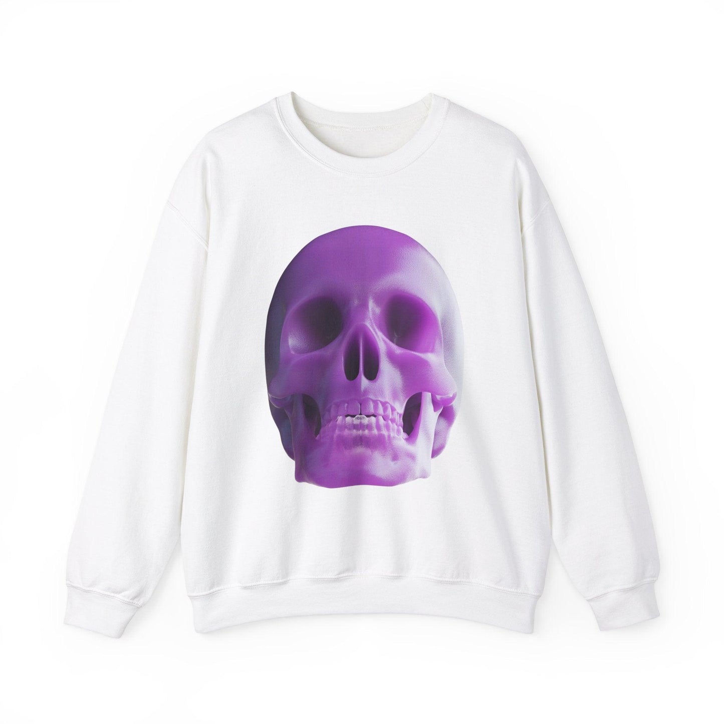 The Purple Skull of Glory Unisex Heavy Blend™ Crewneck Sweatshirt - Lizard Vigilante