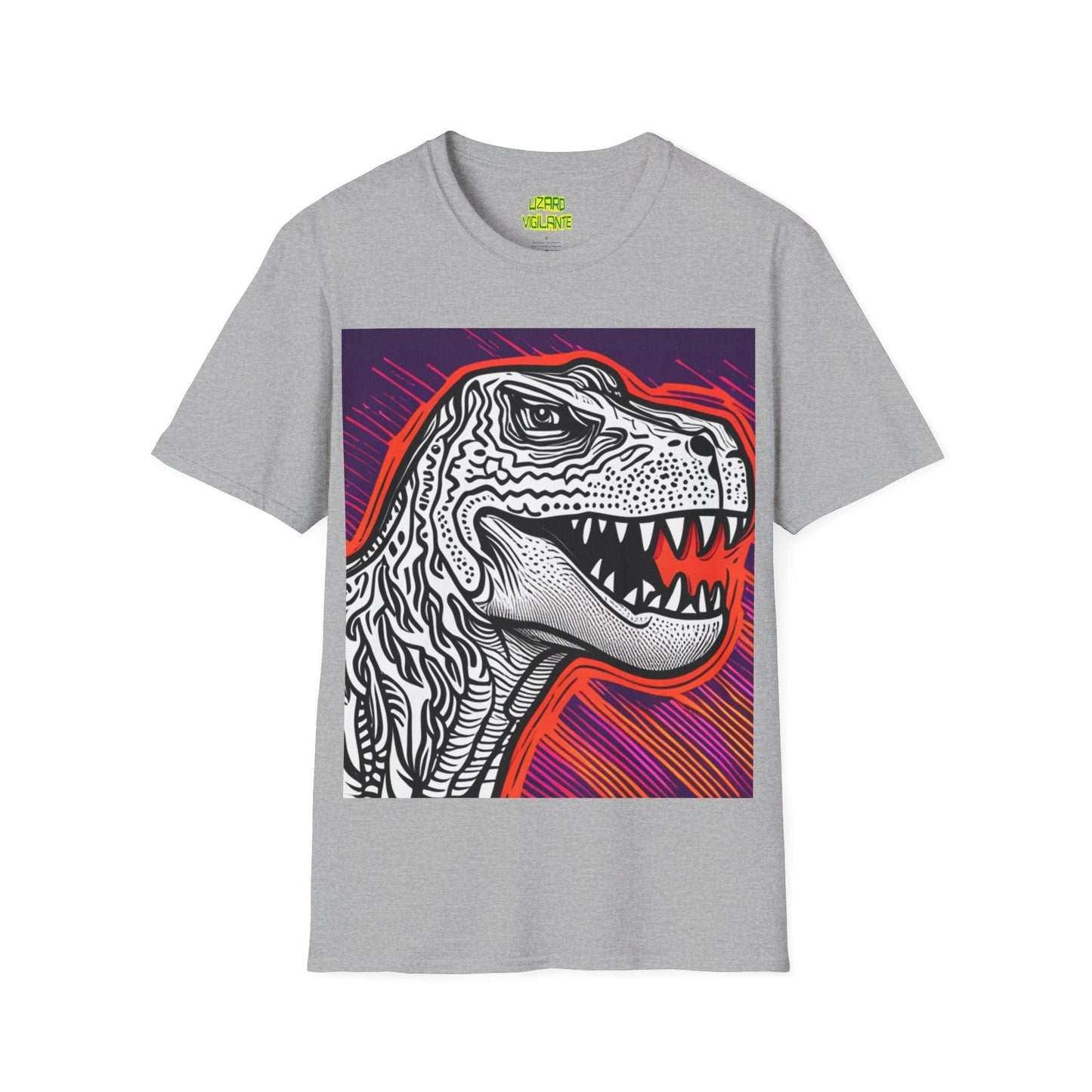 DinoGraphic Unisex Softstyle T-Shirt - Lizard Vigilante