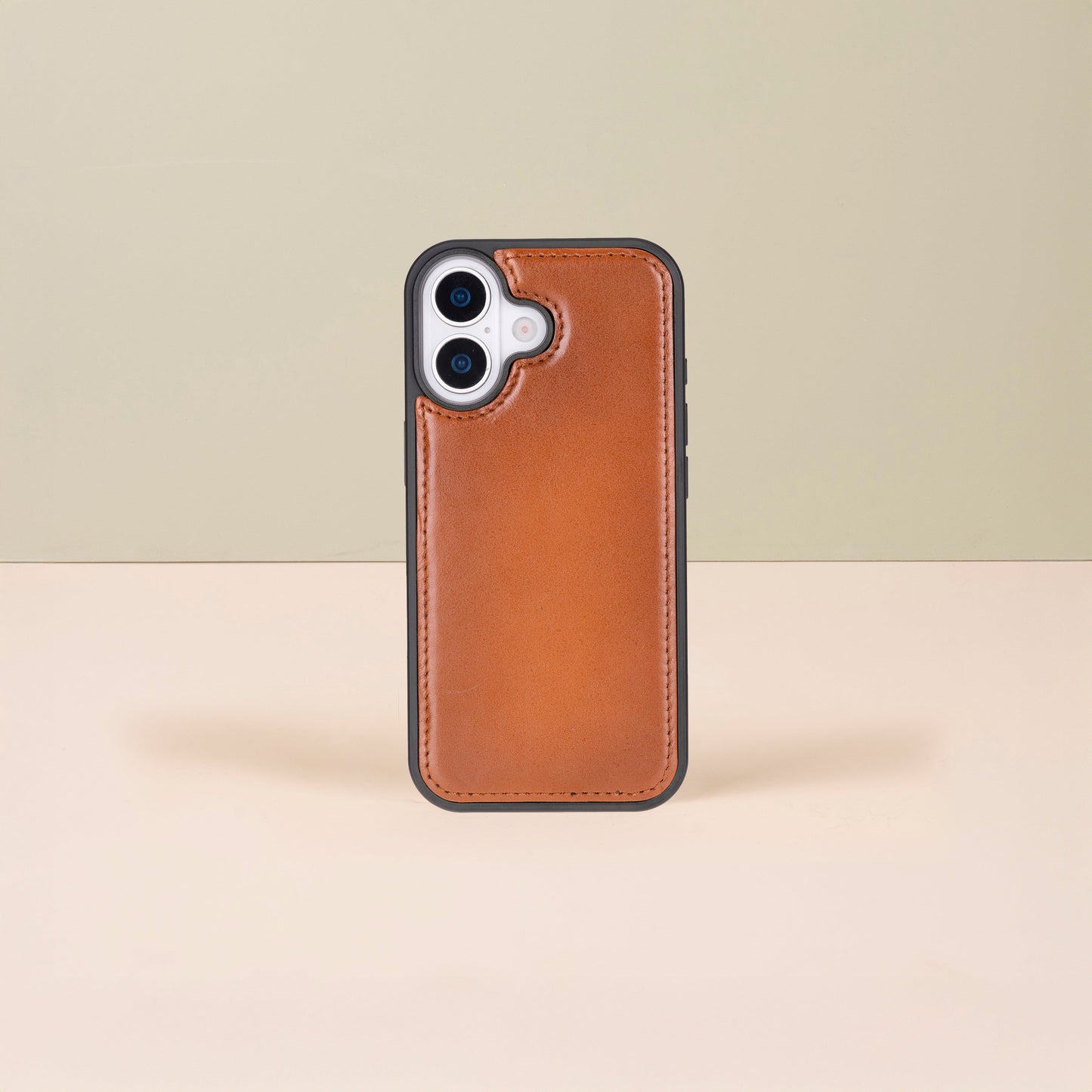 Leathere iPhone 17 Wallet Case – Rustic Brown - New York