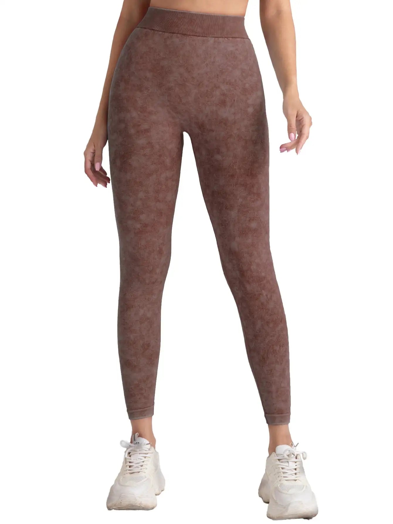 2 Pieces High Waist V Back Yoga Pants Tummy Control Running Workout Tight