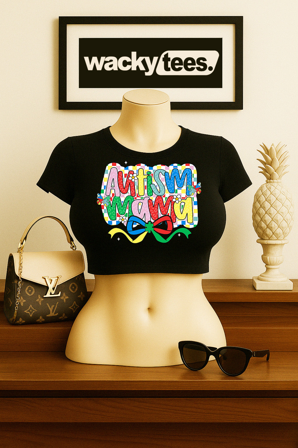 Autism Mama Awareness 2 Graphic Tee Shirt
