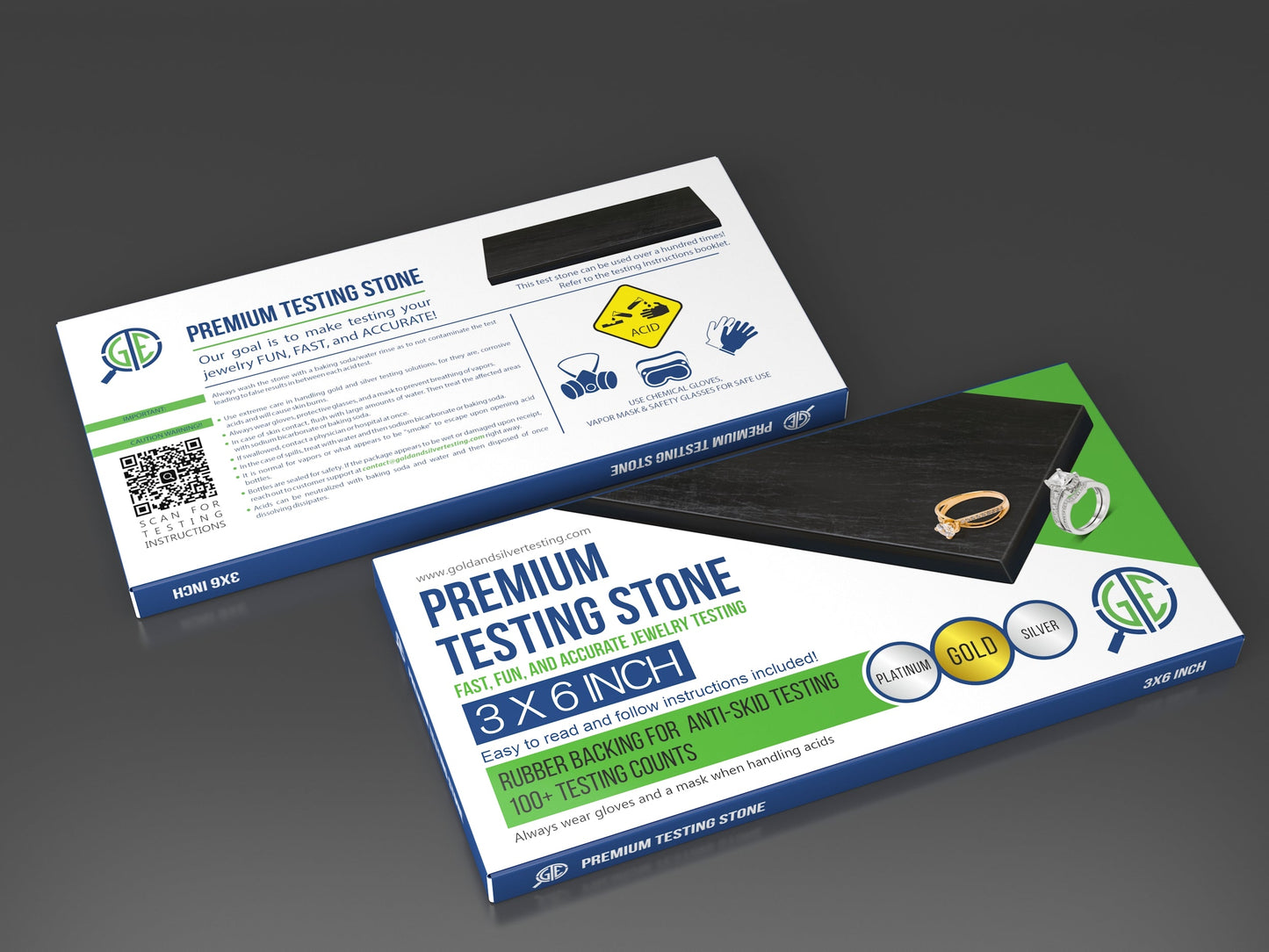 GTE Complete Gold, Silver, & Platinum Jewelry Testing & Appraisal Kit – Professional Grade