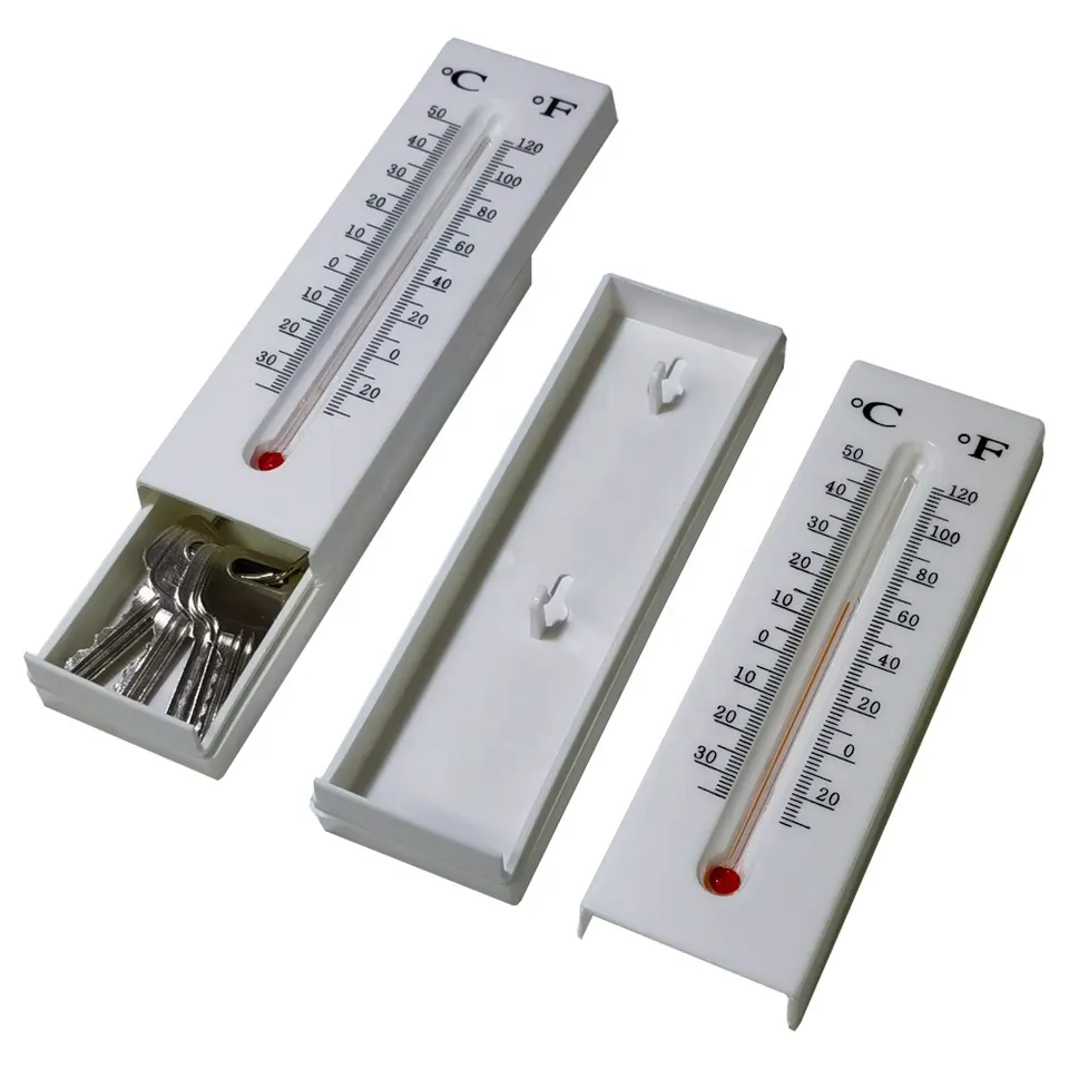 Real Working Thermometer Diversion Safe - Small Hidden Safe To Stash Keys Or Money In Plain Sight