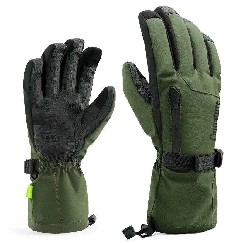 Qunature Ski Gloves  Multi-Fabric, Touchscreen, Warmth Lock