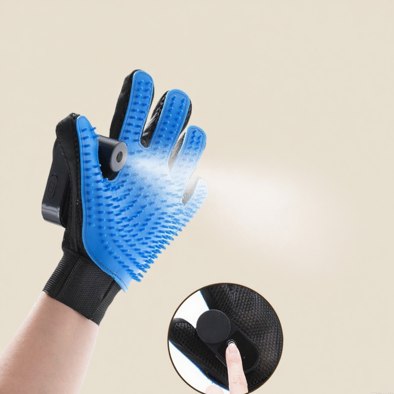 Milou & Lumi Pet Grooming Spray Glove for Hair Removal and Massage