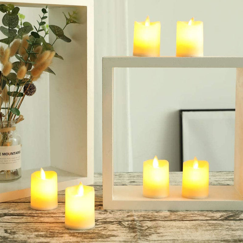 2"x2.8" tall Battery Candle (Set of 6）