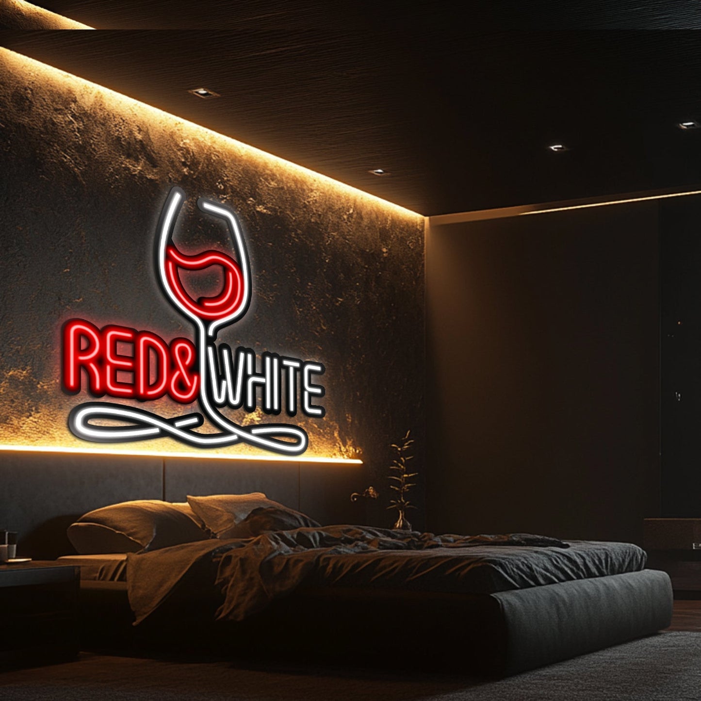 Wine Metal Neon Wall Art- LN0042