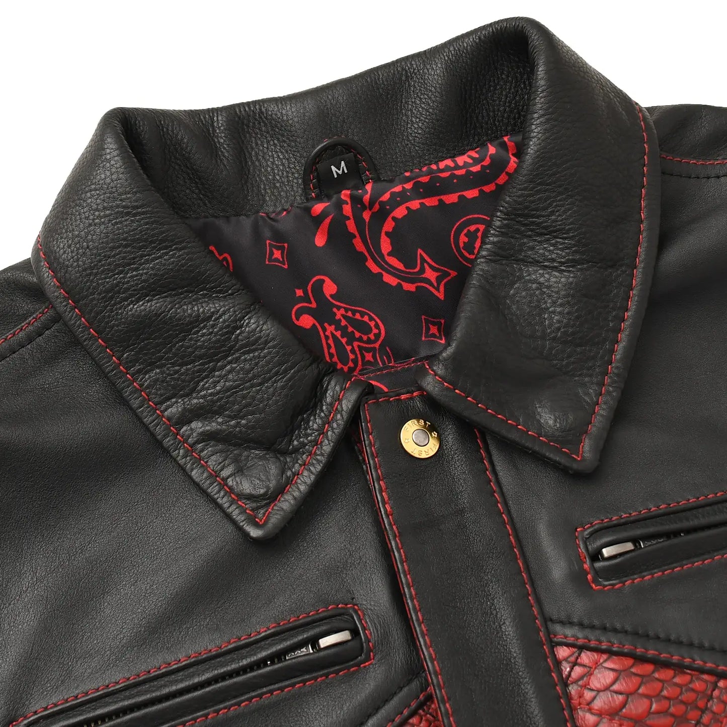 Kingsnake Men’s Motorcycle Leather Vest