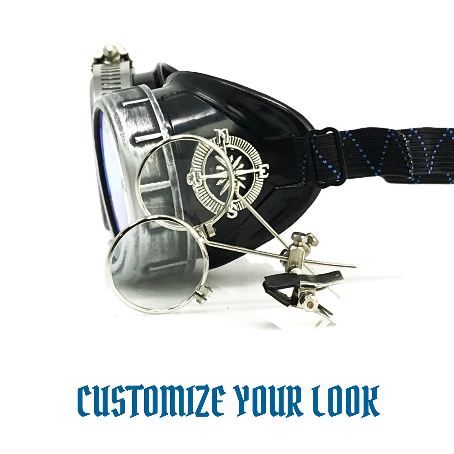 DJ approved glasses Rave eyewear with magnifying eye loupes kaleidoscope lenses