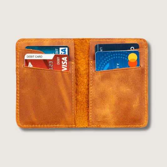 Classic Leather Cardholder Wallet - Honey Tan - Berkeley