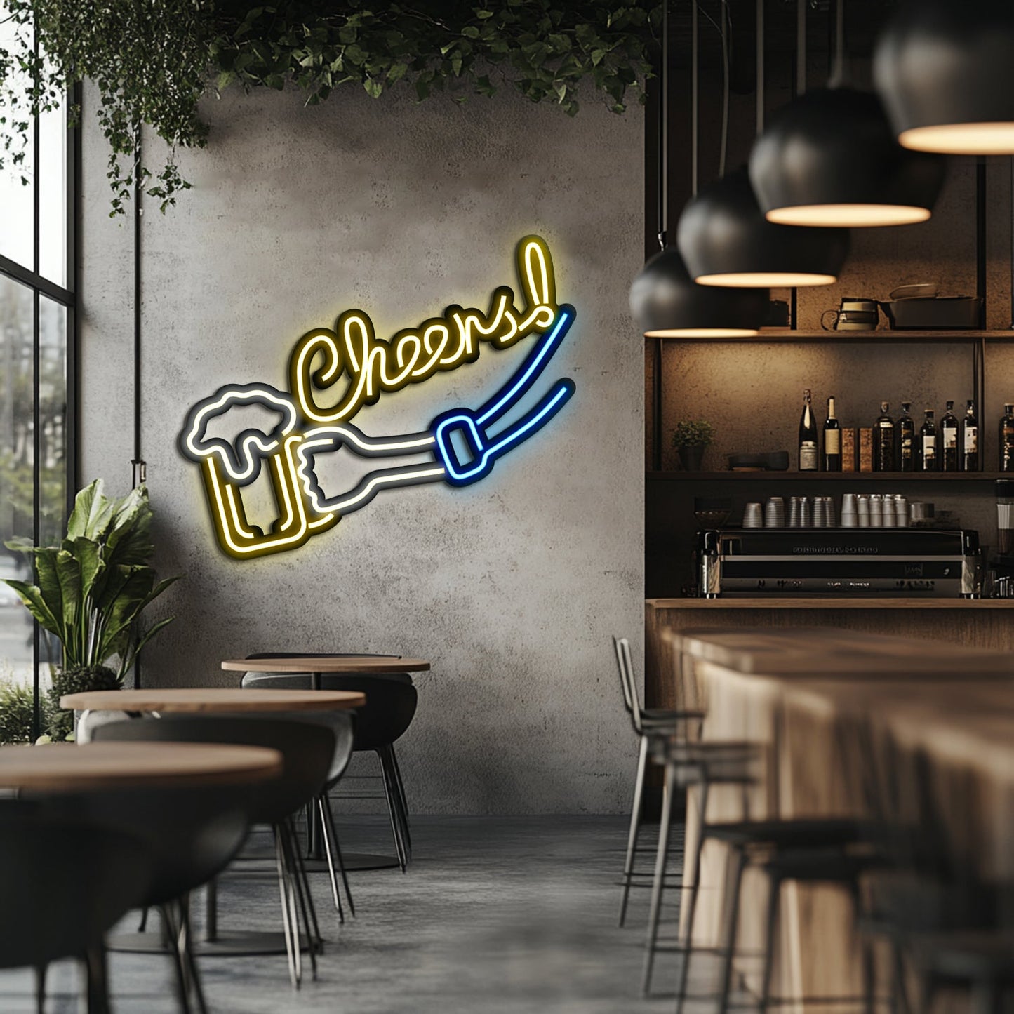 Cheers Metal Neon Wall Art- LN0029