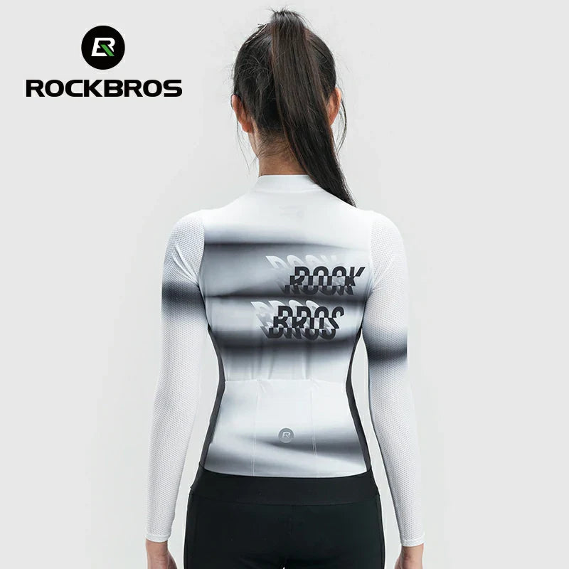 ROCKBROS Mondi Lightweight Gradient Women's Long Sleeve Cycling Jersey