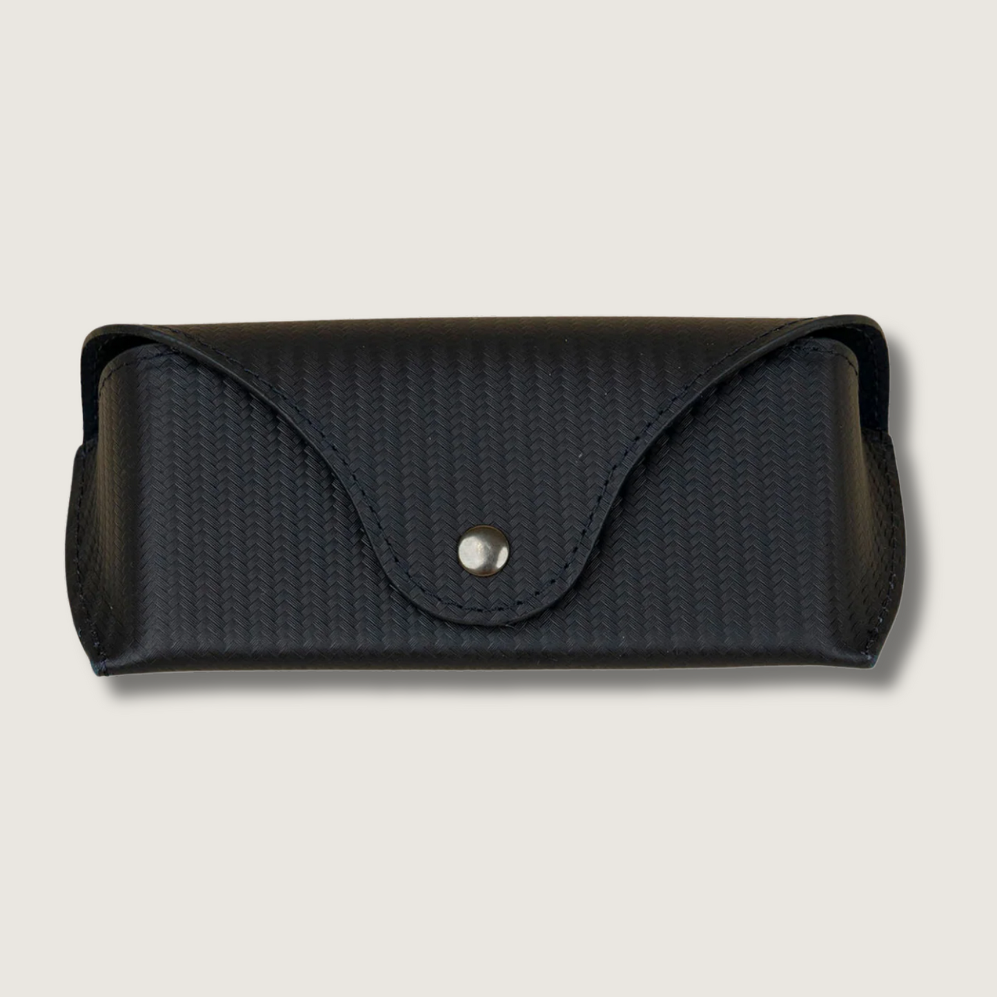 Premium Leather Eyewear Case - Black - Cambridge