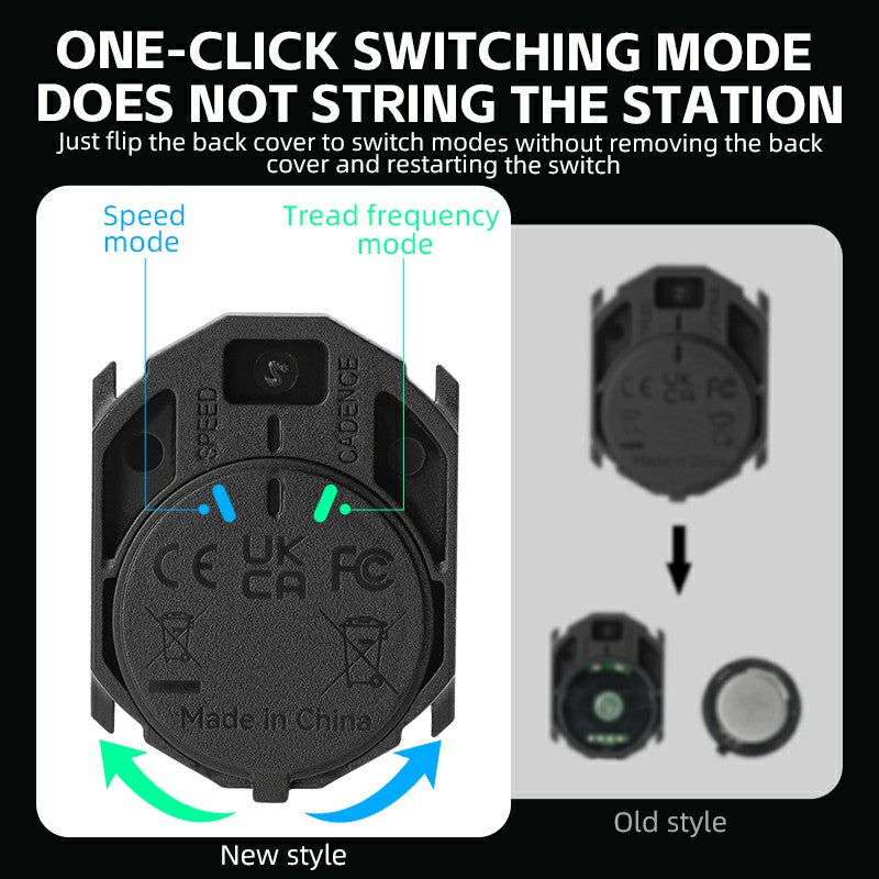 ROCKBROS RPM Cycling Speed Sensor for Road, Gravel and Mountain Bikes