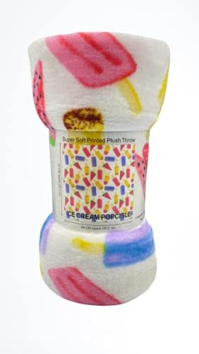 Soft Fleece Throw Blanket 50x60 – Lightweight Cozy Bed Couch Sofa Blanket for All Seasons