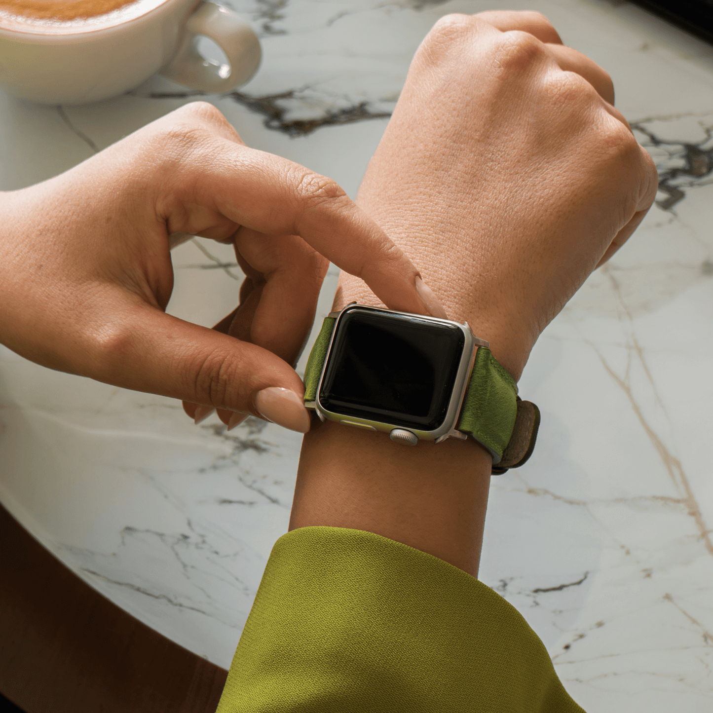 Luxury Double Wrap Pink Leather Apple Watch Band - San Diego