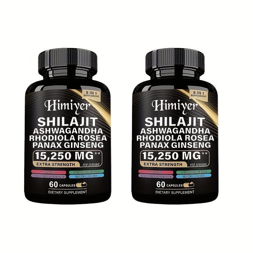 Sports Health Energy Pack, Shilajit And Seamoss Ginger South African Drunken Eggplant Capsule, Sea Moss 7000 Mg, Black Seed Oil 4000 Mg, Ashwagandha 2000 Mg, Ginger And Shilajit 9000 Mg, Rhodiola Rosea 1000 Mg, 19445mg+15250m - Premium  from Lizard Vigilante - Just $10.99! Shop now at Lizard Vigilante