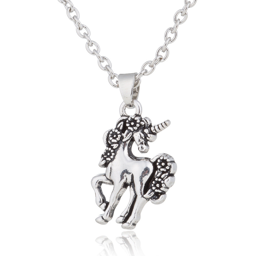 Running Horse Necklace Ladies Clavicle Chain