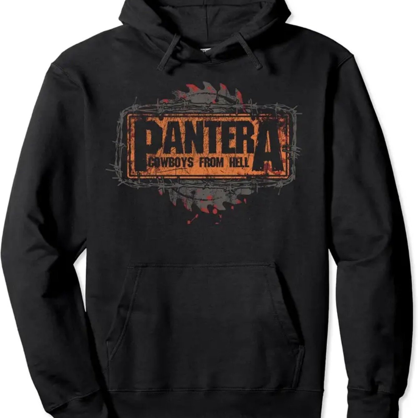 Pantera Cowboys From Hell Hoodie – Ultra-Soft Cotton Street Style Sweatshirt for Men - Premium hoodie from Lizard Vigilante - Just $43.88! Shop now at Lizard Vigilante