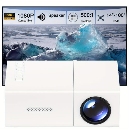 Portable Mini Projector | 1080P Full HD Home Theater Projector - Premium projector from Lizard Vigilante - Just $29.99! Shop now at Lizard Vigilante