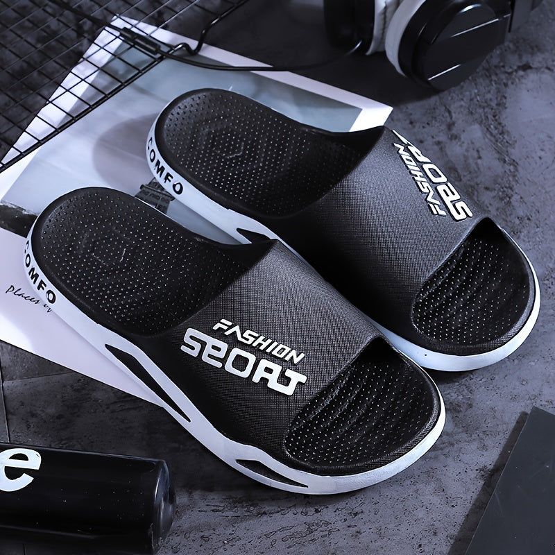 Men’s Sport Slides: Casual Non-Slip Odor-Resistant Slippers for Indoor and Outdoor - Premium slides from dsers - Just $22.88! Shop now at Lizard Vigilante