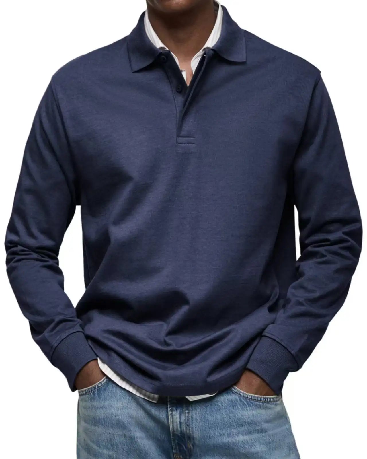 Men's Casual All-matching Long Sleeve Button Shirt