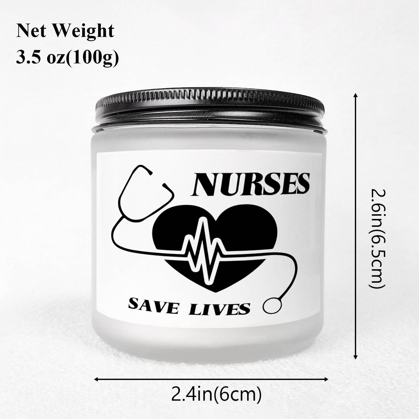 Lavender Scented Candle 5.3oz - Perfect Nursing Appreciation Gift for Men & Women, Ideal for Nurse Practitioners, Paramedics, Students - Unique Present for Birthdays, Thanksgiving, Graduation