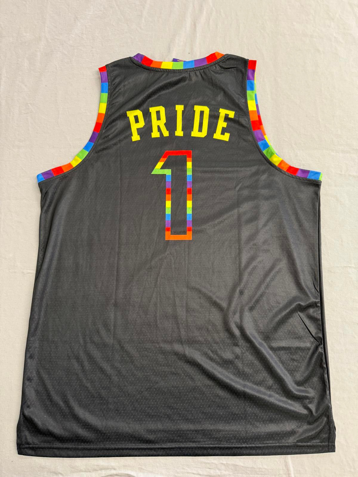 Gay Pride Los Angeles NBA Lakers Basketball Jersey #1 - XL