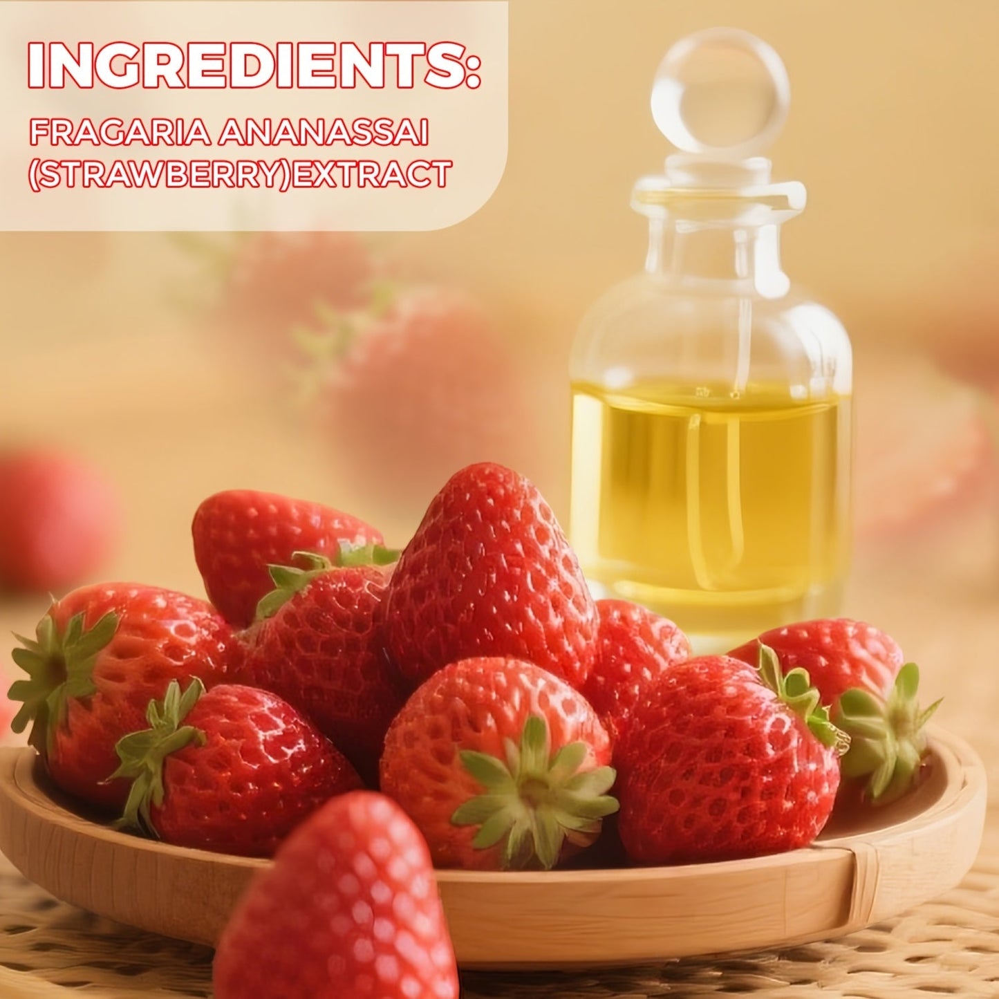 Strawberry Fragrance Essential Oil 60ml For Humidifier, Diffuser, Scented Candle - (2 Oz) - Suitable For Bedroom, Home, Hotel, Restaurant - Local Warehouse
