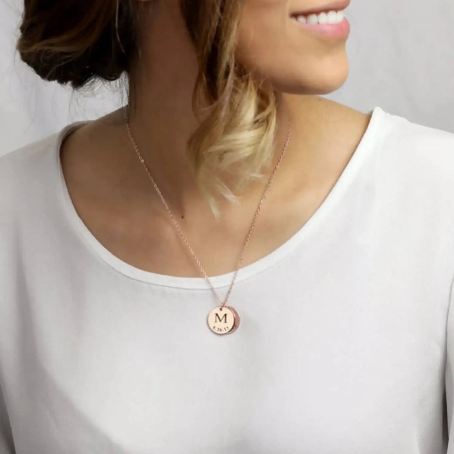 Personalized Pendant Stainless Steel Necklace