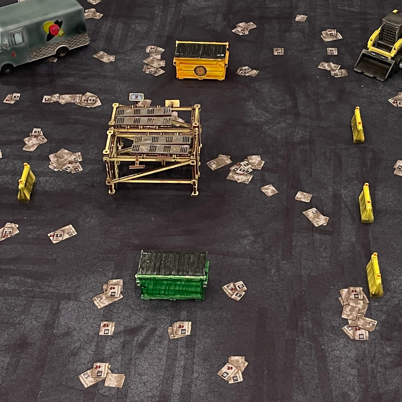 3x3 'Asphalt' F.A.T. Mat Battle Gaming Mat