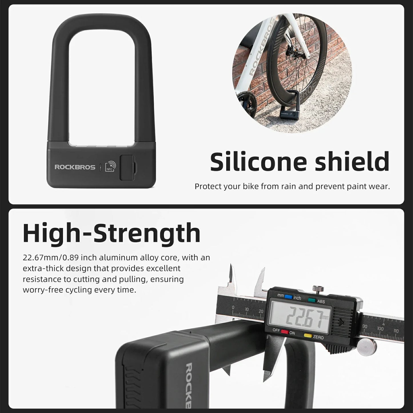 ROCKBROS NFC Smart Bike U Lock