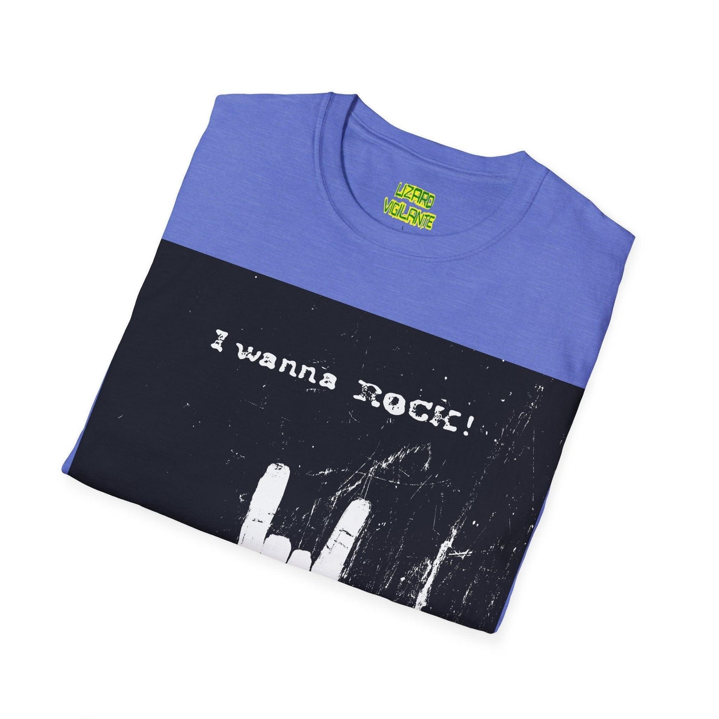 I Wanna Rock Unisex Softstyle T-Shirt - Lizard Vigilante