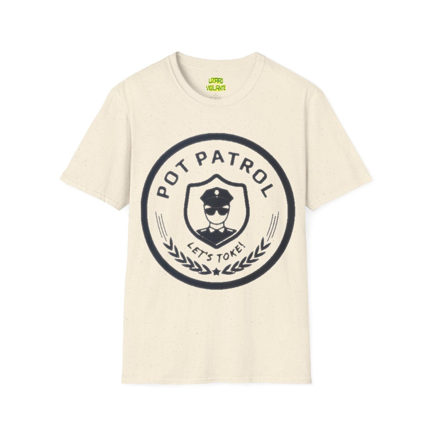 POT PATROL Let's Toke! Unisex Softstyle T-Shirt - Lizard Vigilante